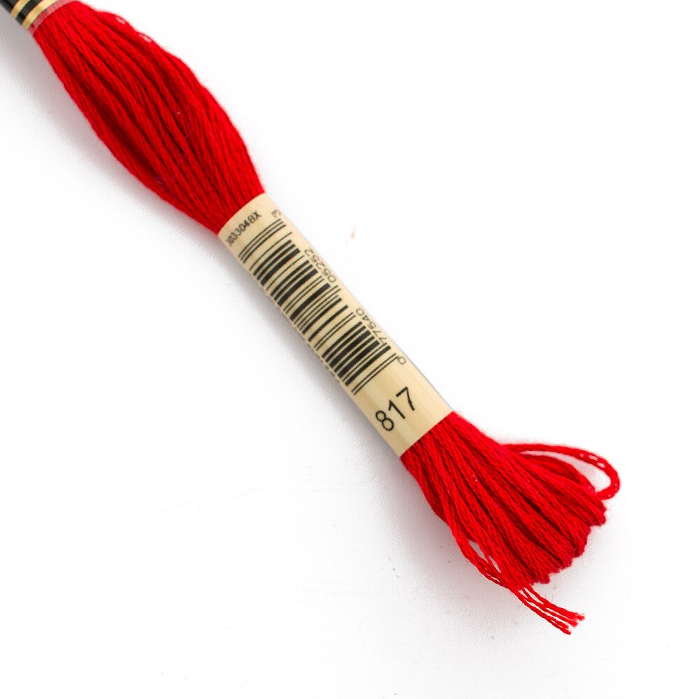 Sewing Supplies, Art & School, DMC, 6 strand, Embroidery floss, 50171, Very Dark Coral Red